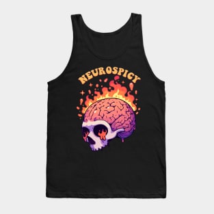 neurospicy drippy skull Tank Top